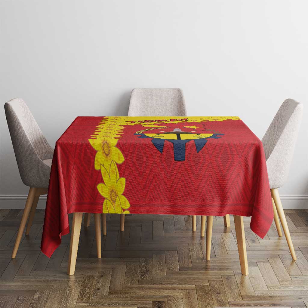 Tigray Region Tablecloth Tigray Emblem With Flag Map
