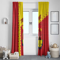 Tigray Region Window Curtain Tigray Emblem With Flag Map