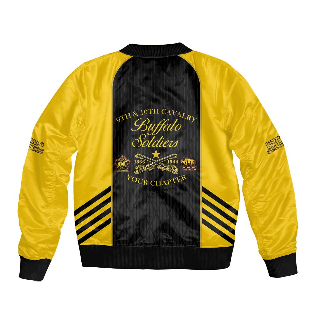 Personalized Buffalo Soldiers Bomber Jacket 9th & 10th Cavalry Regiment