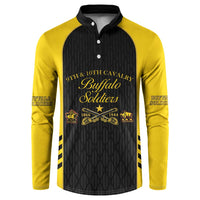 Personalized Buffalo Soldiers Button Sweatshirt 9th & 10th Cavalry Regiment