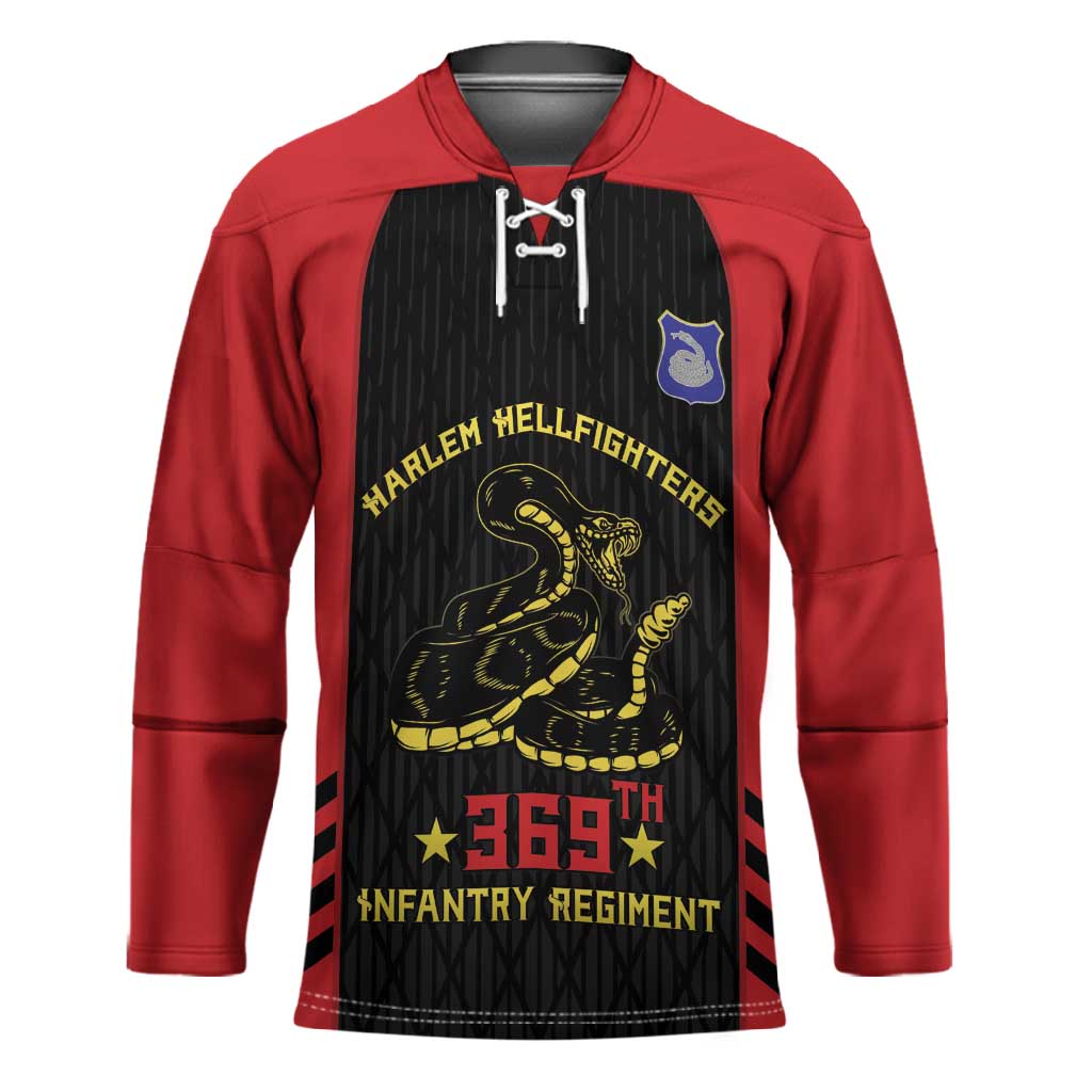 Personalized Harlem Hellfighters Hockey Jersey 369th Infantry Regiment Legacy