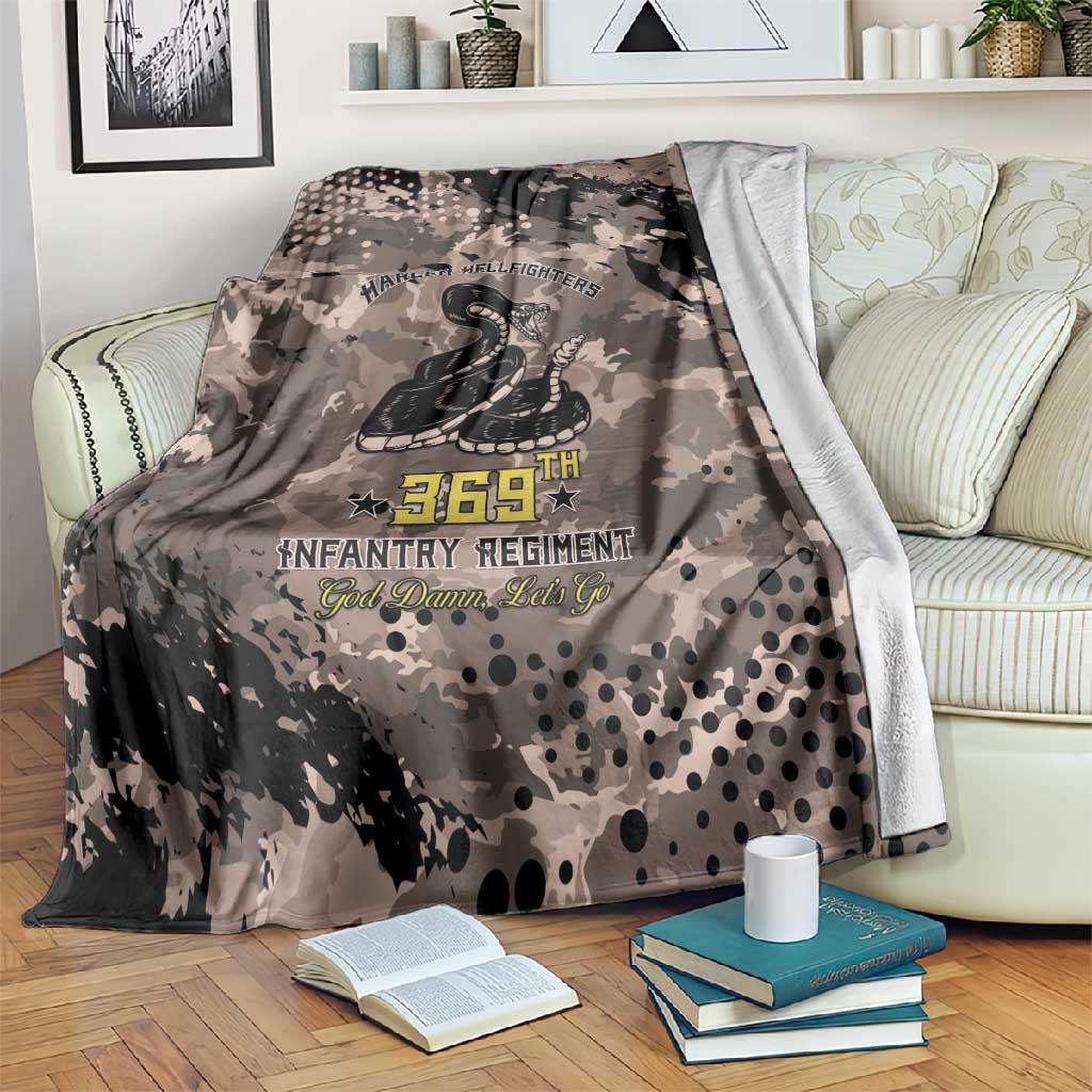 Harlem Hellfighters 369th Infantry Regiment Legacy Blanket God Damn Lets Go