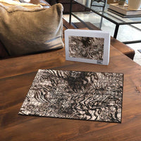 African Safari Zebra Leopard Swirl Pattern Puzzle