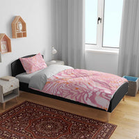 African Zebra Leopard Pattern Bedding Set Blush Savannah