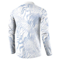 African Zebra Leopard Pattern Button Sweatshirt Sky Savannah