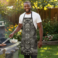 African Zebra Elephant Skin Pattern Apron