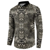African Zebra Elephant Skin Pattern Button Sweatshirt