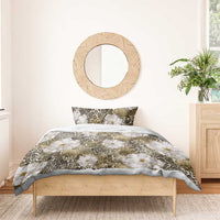 African Leopard Floral Pattern Bedding Set Sahara Pearl