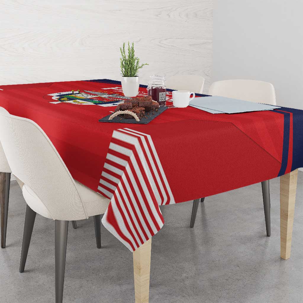 Custom Panama Football Tablecloth Go Los Canaleros Go