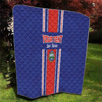 Custom Costa Rica Football Quilt Vamos Ticos!