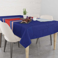 Custom Costa Rica Football Tablecloth Vamos Ticos!