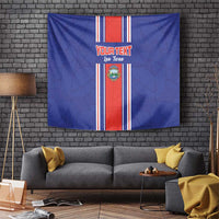 Custom Costa Rica Football Tapestry Vamos Ticos!