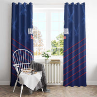 Namibia Cricket Window Curtain Go Eagles Go - Wonder Print Shop