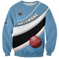 Custom Botswana Cricket Sweatshirt Go Baggy Blues - Wonder Print Shop