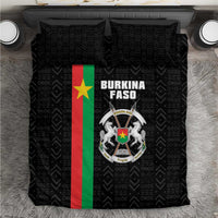 Burkina Faso Striped Bedding Set African Mud Cloth Pattern - Black - Wonder Print Shop