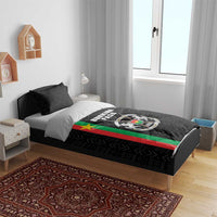 Burkina Faso Striped Bedding Set African Mud Cloth Pattern - Black - Wonder Print Shop
