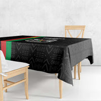 Burkina Faso Striped Tablecloth African Mud Cloth Pattern - Black - Wonder Print Shop