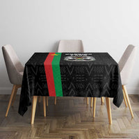 Burkina Faso Striped Tablecloth African Mud Cloth Pattern - Black - Wonder Print Shop