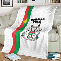 Burkina Faso Striped Blanket African Mud Cloth Pattern - White - Wonder Print Shop