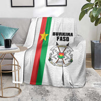 Burkina Faso Striped Blanket African Mud Cloth Pattern - White - Wonder Print Shop
