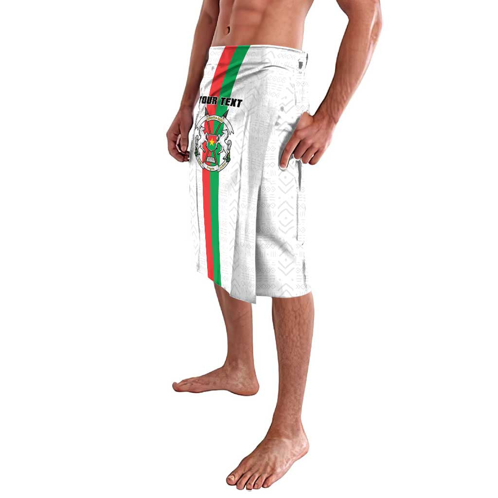 Personalized Burkina Faso Striped Lavalava African Mud Cloth Pattern - White - Wonder Print Shop