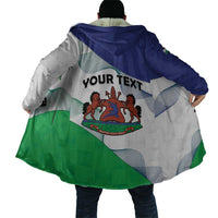 Personalized Lesotho Cloak Coat Of Arms With Kente Pattern - Wonder Print Shop