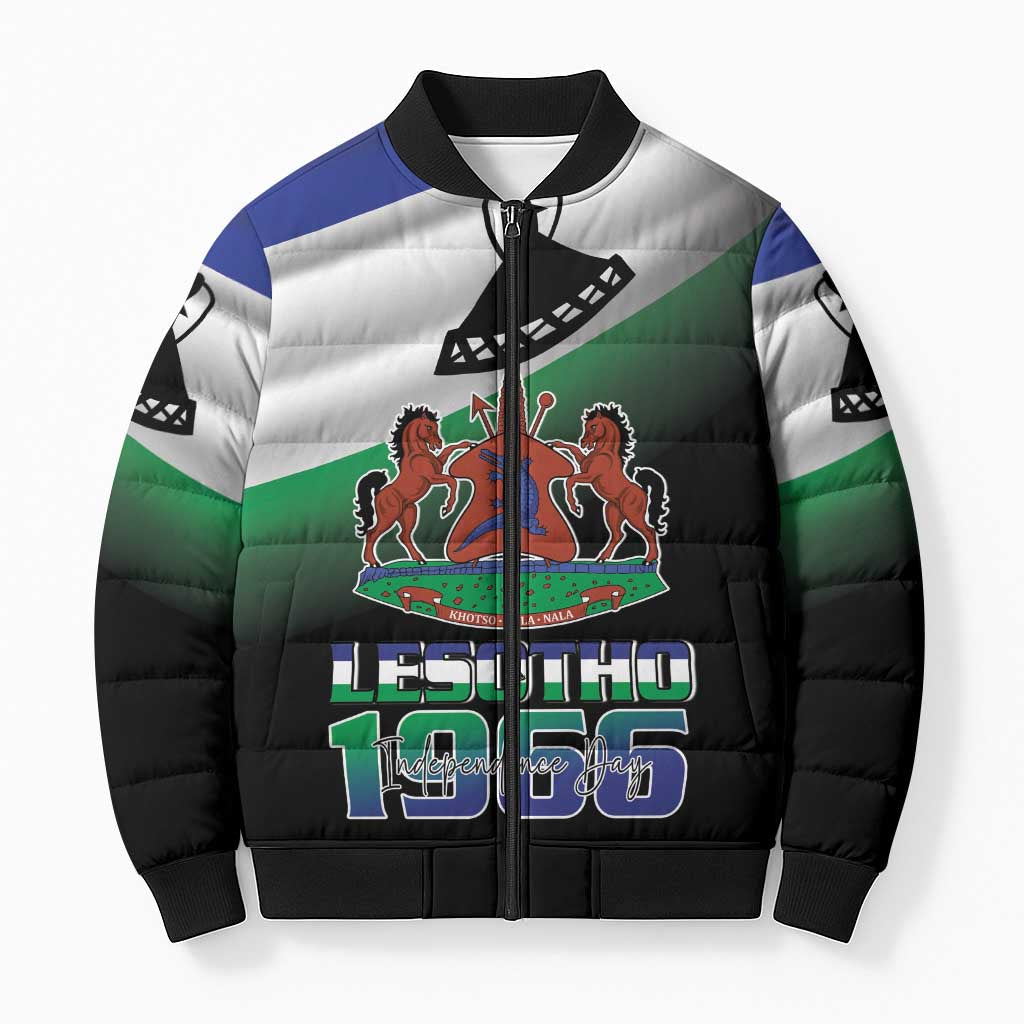 Lesotho 1966 Bomber Puffer Jacket Happy Independence Day - Wonder Print Shop