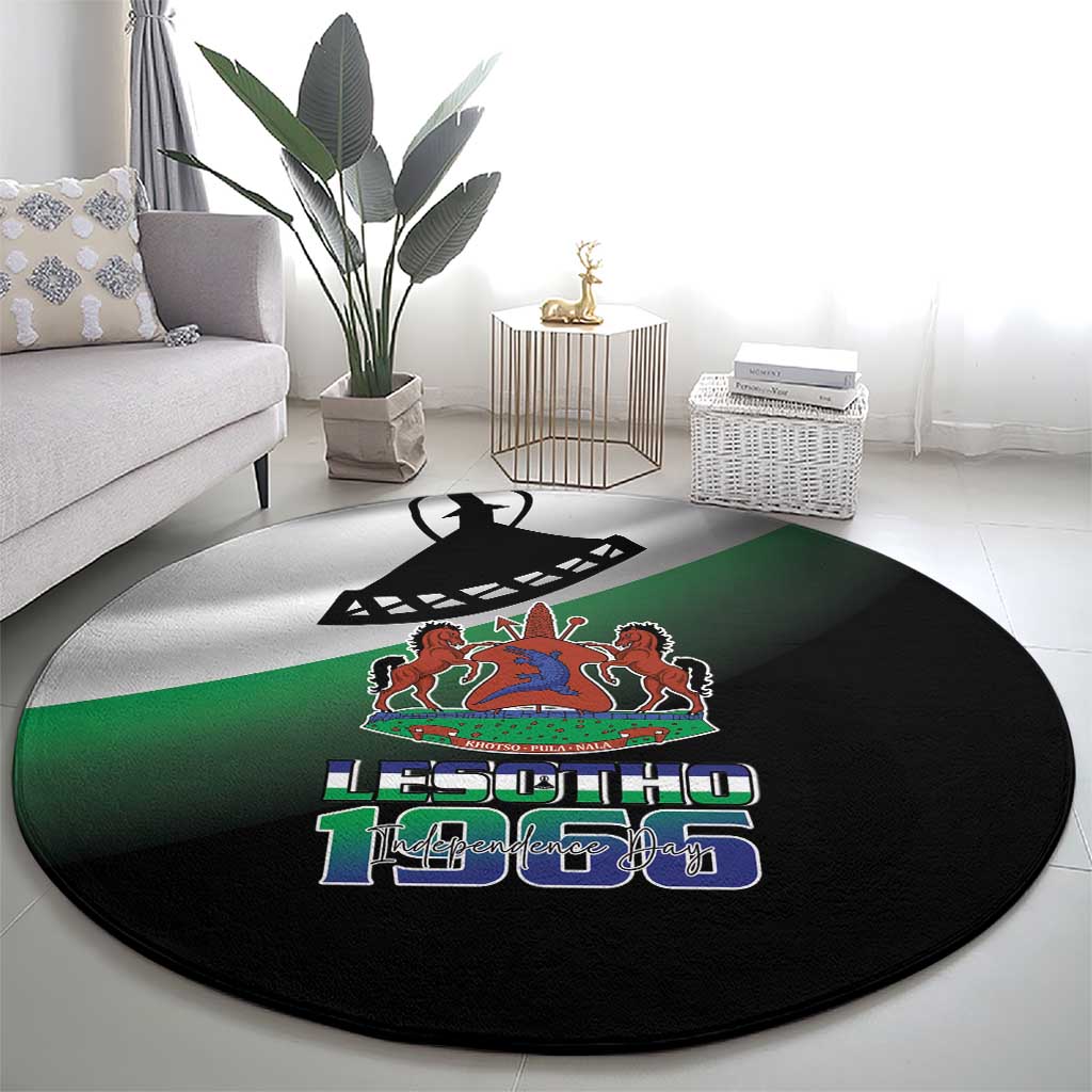 Lesotho 1966 Round Carpet Happy Independence Day - Wonder Print Shop