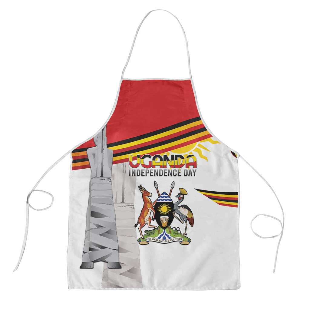 Uganda Independence Day Apron Independence Monument - Coat Of Arms - Wonder Print Shop