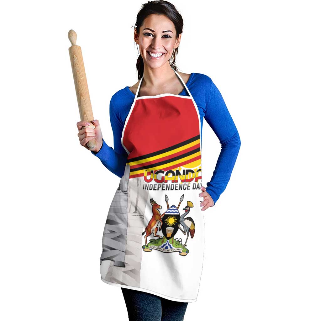 Uganda Independence Day Apron Independence Monument - Coat Of Arms - Wonder Print Shop