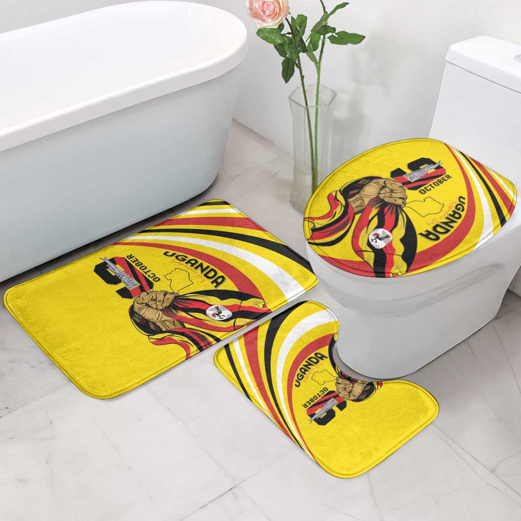 Uganda Bathroom Set 63rd Anniversary Of Independence - Wonder Print Shop