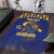 Custom Barbados Pride Cricket Area Rug Dwarf Poinciana Flower Sporty Style - Wonder Print Shop