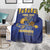 Custom Barbados Pride Cricket Blanket Dwarf Poinciana Flower Sporty Style