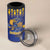 Custom Barbados Cricket 4 in 1 Can Cooler Tumbler Dwarf Poinciana Flower Sporty Style - Wonder Print Shop