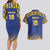 Custom Barbados Pride Cricket Couples Matching Long Sleeve Bodycon Dress and Hawaiian Shirt Dwarf Poinciana Flower Sporty Style - Wonder Print Shop