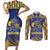 Custom Barbados Pride Cricket Couples Matching Short Sleeve Bodycon Dress and Long Sleeve Button Shirt Dwarf Poinciana Flower Sporty Style - Wonder Print Shop