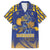 Custom Barbados Pride Cricket Family Matching Puletasi and Hawaiian Shirt Dwarf Poinciana Flower Sporty Style - Wonder Print Shop