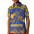 Custom Barbados Pride Cricket Kid Polo Shirt Dwarf Poinciana Flower Sporty Style - Wonder Print Shop