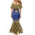 Custom Barbados Pride Cricket Mermaid Dress Dwarf Poinciana Flower Sporty Style - Wonder Print Shop