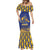 Custom Barbados Pride Cricket Mermaid Dress Dwarf Poinciana Flower Sporty Style - Wonder Print Shop