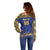 Custom Barbados Pride Cricket Off Shoulder Sweater Dwarf Poinciana Flower Sporty Style - Wonder Print Shop