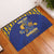 Custom Barbados Pride Cricket Rubber Doormat Dwarf Poinciana Flower Sporty Style - Wonder Print Shop