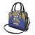 Custom Barbados Pride Cricket Shoulder Handbag Dwarf Poinciana Flower Sporty Style