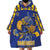 Custom Barbados Pride Cricket Wearable Blanket Hoodie Dwarf Poinciana Flower Sporty Style - Wonder Print Shop