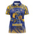 Custom Barbados Pride Cricket Women Polo Shirt Dwarf Poinciana Flower Sporty Style - Wonder Print Shop