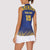 Custom Barbados Pride Cricket Women Sleeveless Polo Shirt Dwarf Poinciana Flower Sporty Style - Wonder Print Shop