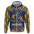 Custom Barbados Pride Cricket Zip Hoodie Dwarf Poinciana Flower Sporty Style - Wonder Print Shop