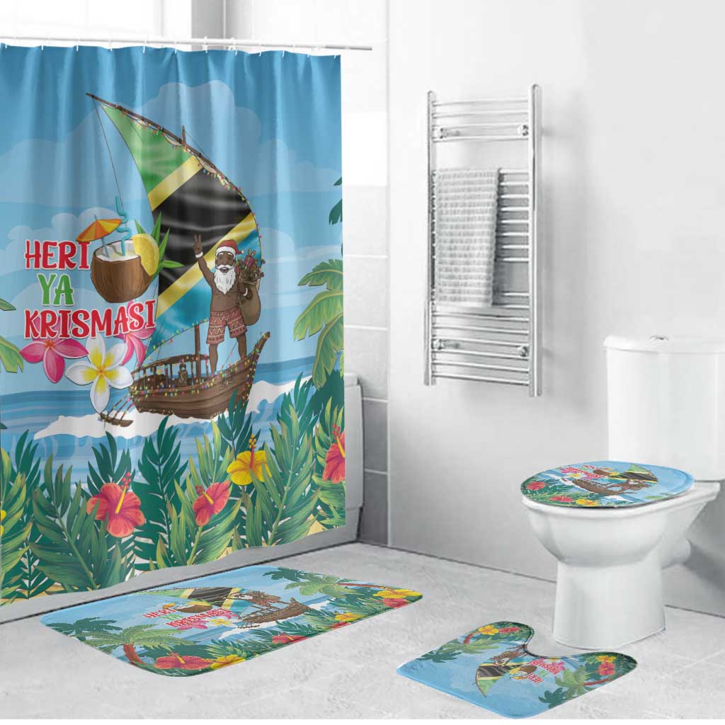 Tanzania Christmas Bathroom Set Heri ya Krismasi - Wonder Print Shop