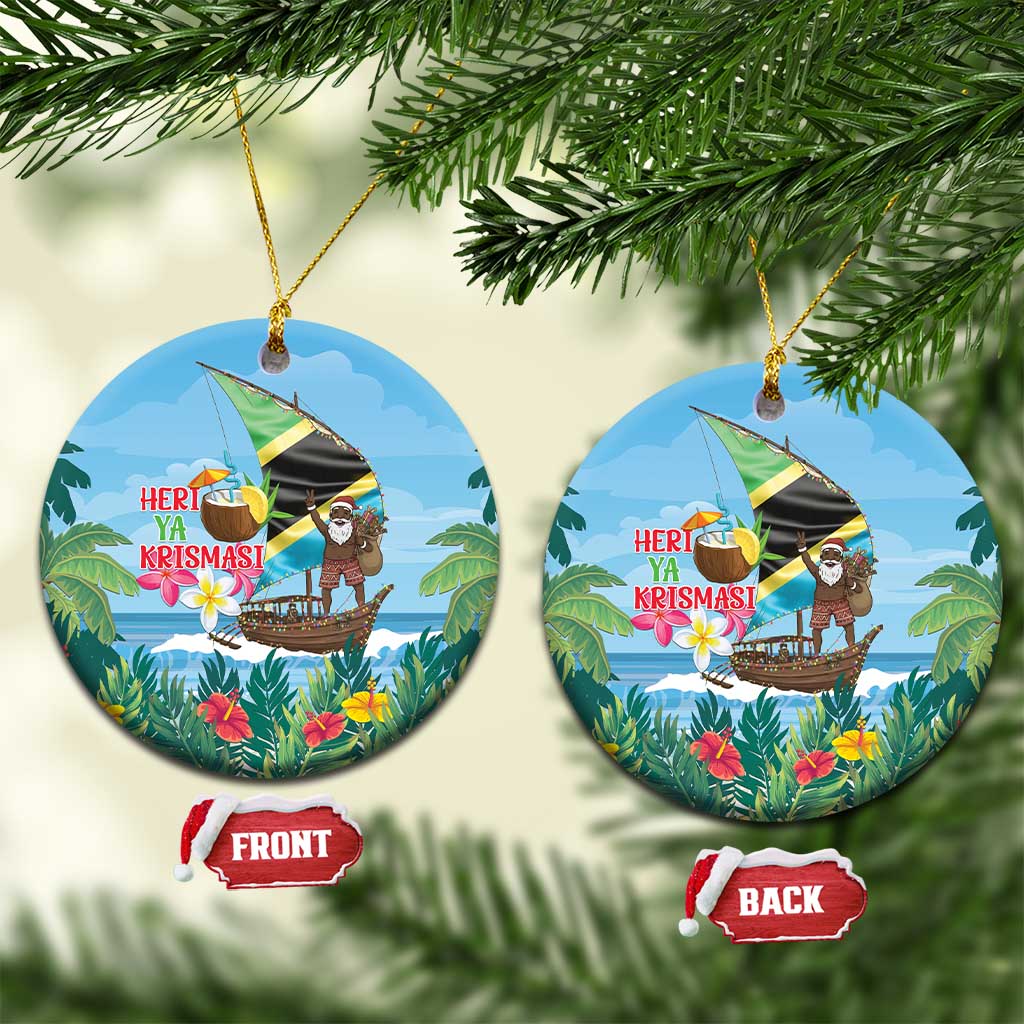 Tanzania Christmas Ceramic Ornament Heri ya Krismasi - Wonder Print Shop
