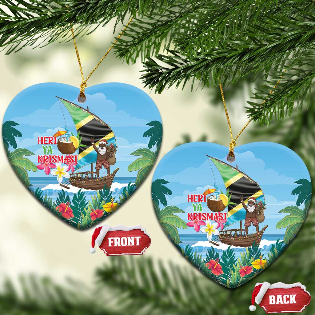 Tanzania Christmas Ceramic Ornament Heri ya Krismasi - Wonder Print Shop